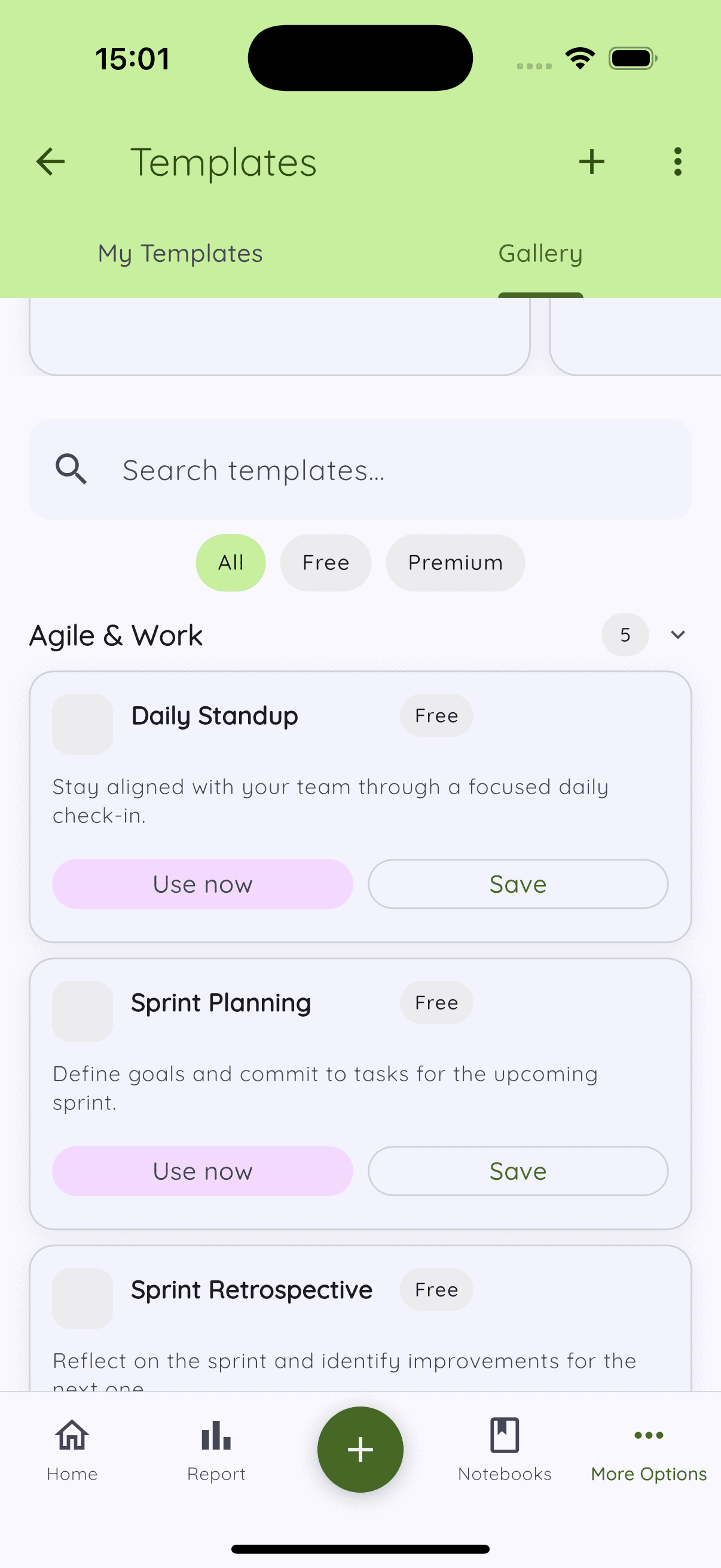 Daykept template gallery